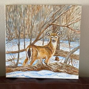 Original acrylic painting Deer 2024